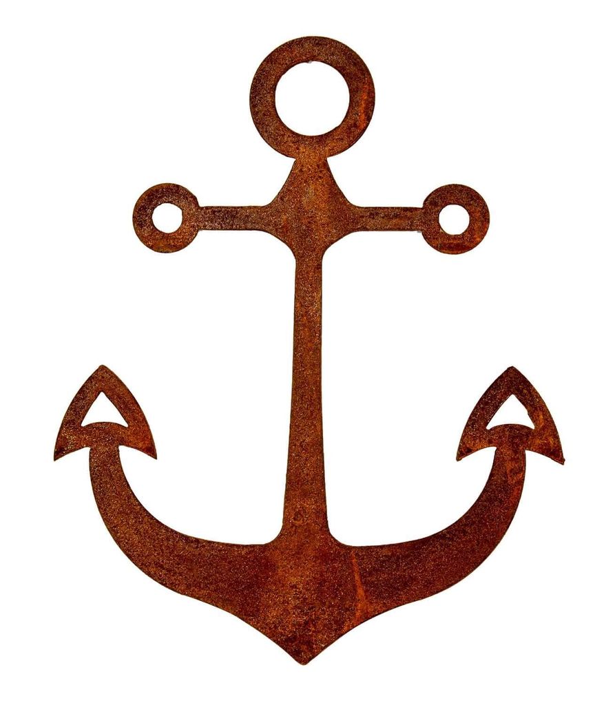 Edelrost Anker 30 cm hoch - Rost Gartendeko maritime Metall Produktbild 