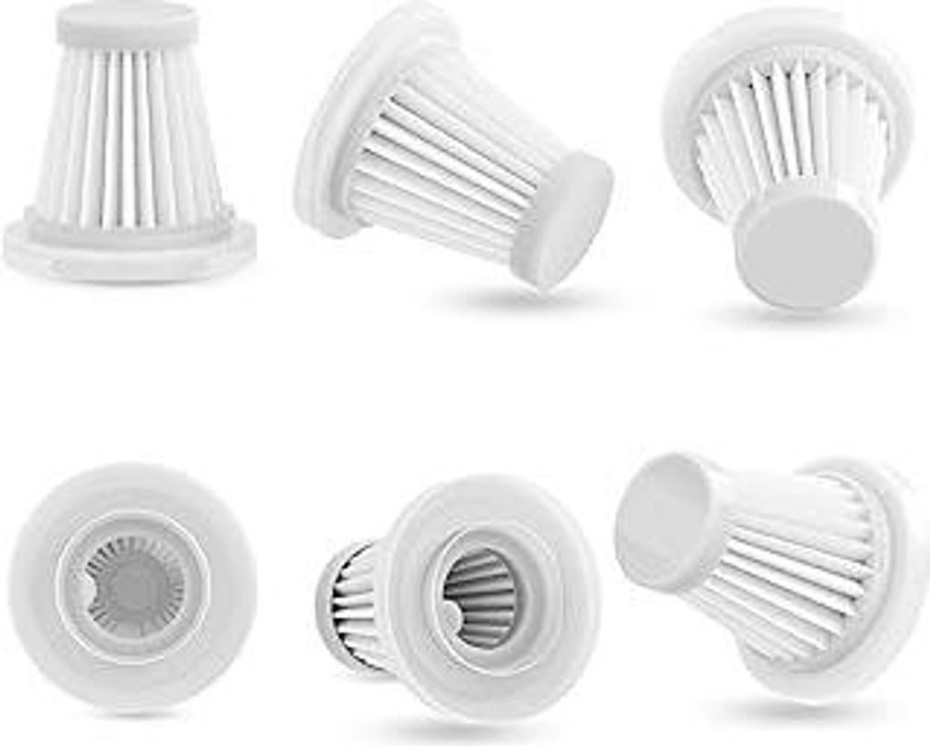 Micisty 6 Stück waschbare HEPA-Filter, Ersatzfilter für kabellosen Mini-Handstaubsauger, für Micisty,Antifnuo?Feolaviy Handstaubsauger