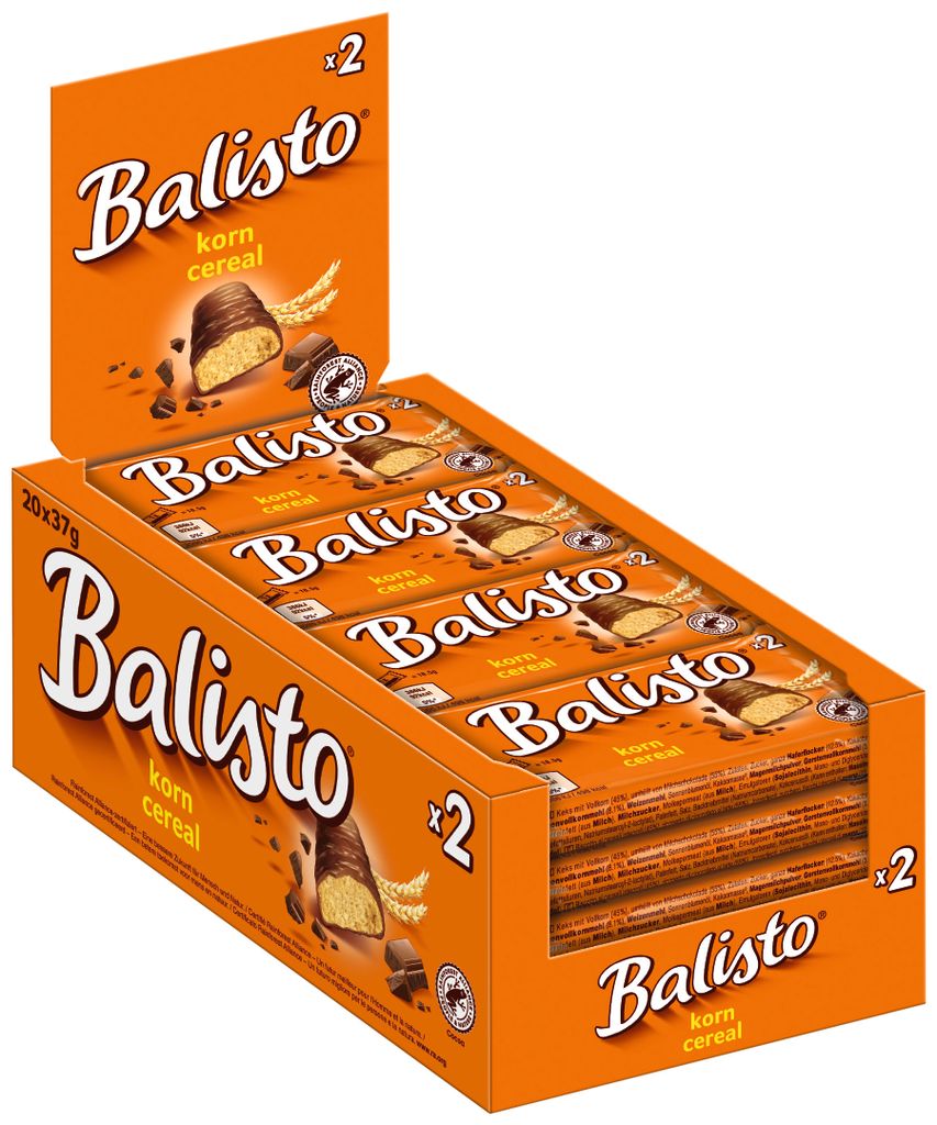 Balisto Riegel Korn-Mix (orange), Kiste mit 20x 37g Produktbild 