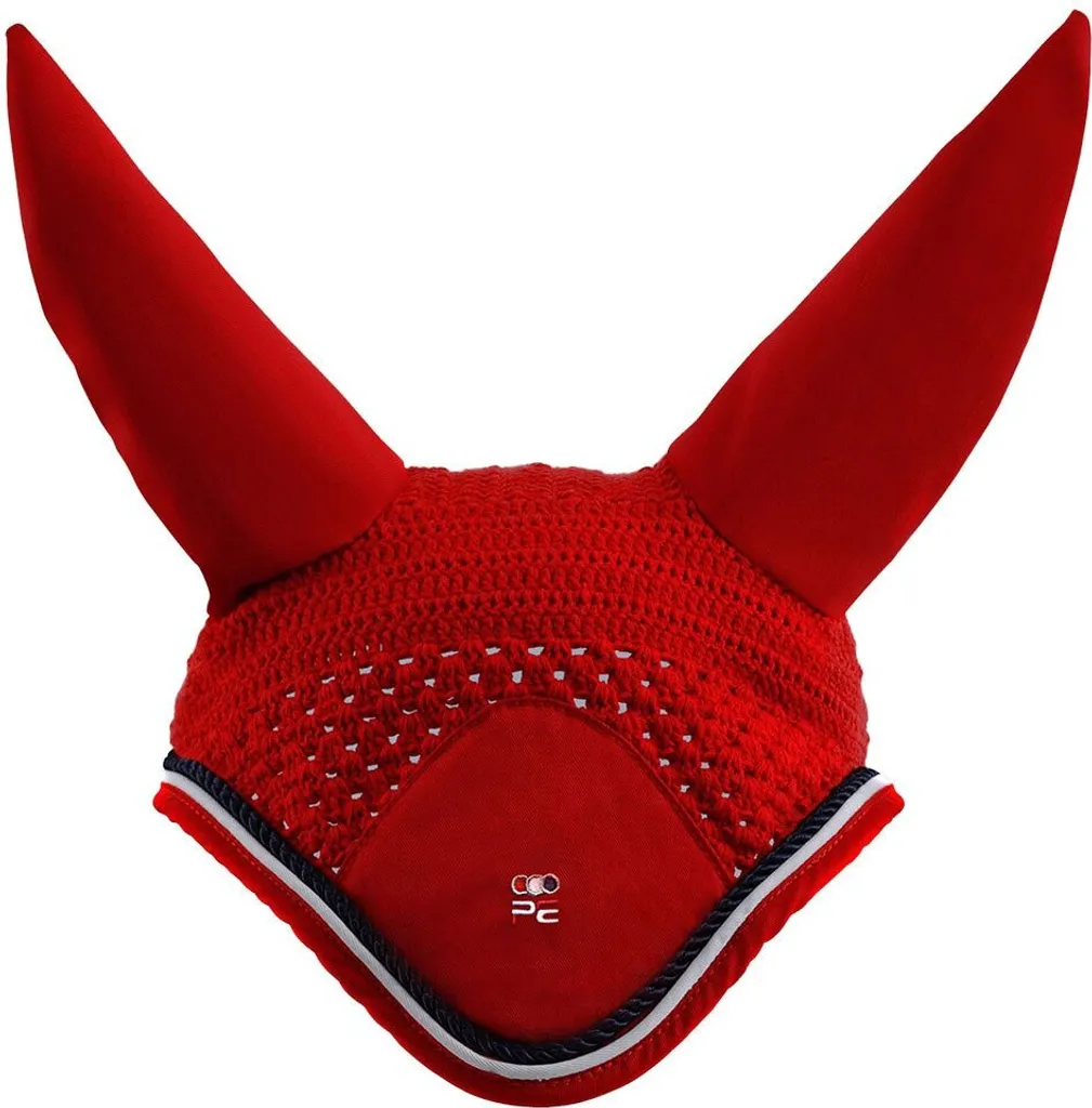 Bonnet anti-mouches respirant rouge taille M avec oreilles extensibles