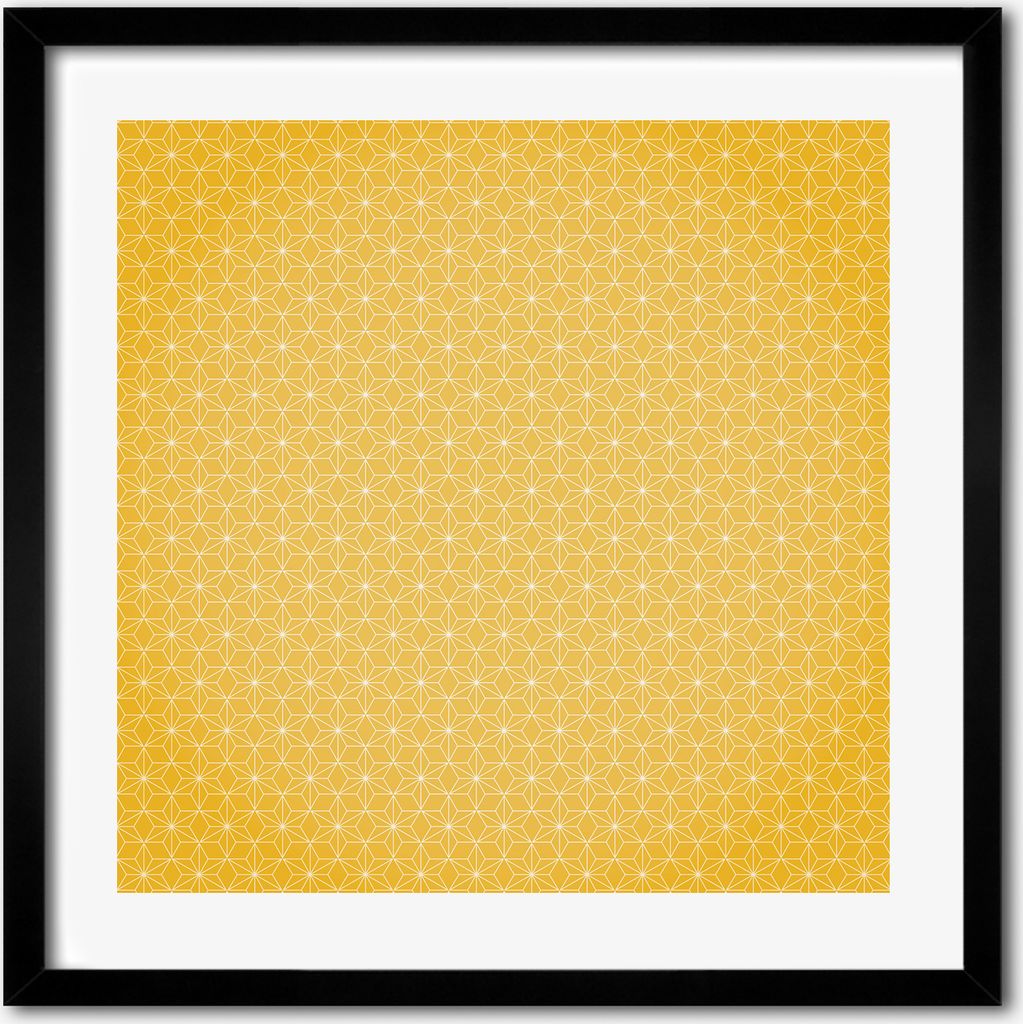 Bild - 50 cm x 50 cm - MDF - Rahmen, Wandkunst - Sterne