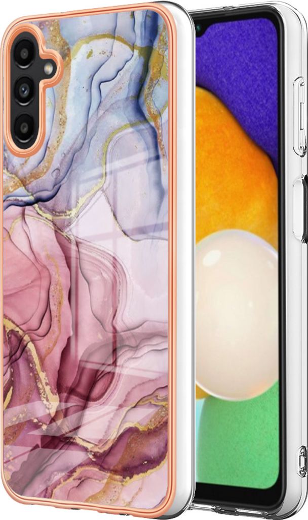 Galaxy A13 5G Hülle, Muster Dünn TPU Silikon Stoßdämpfer Bumper Schutzhülle für Samsung Galaxy A13 5G / A04 / M13 5G Rosa
