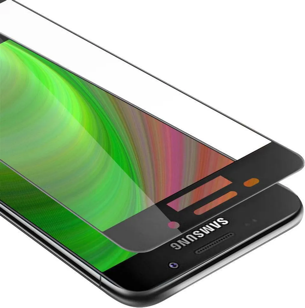 Cadorabo Protezione Schermo Intero Samsung A5 2016 Vetro Nero