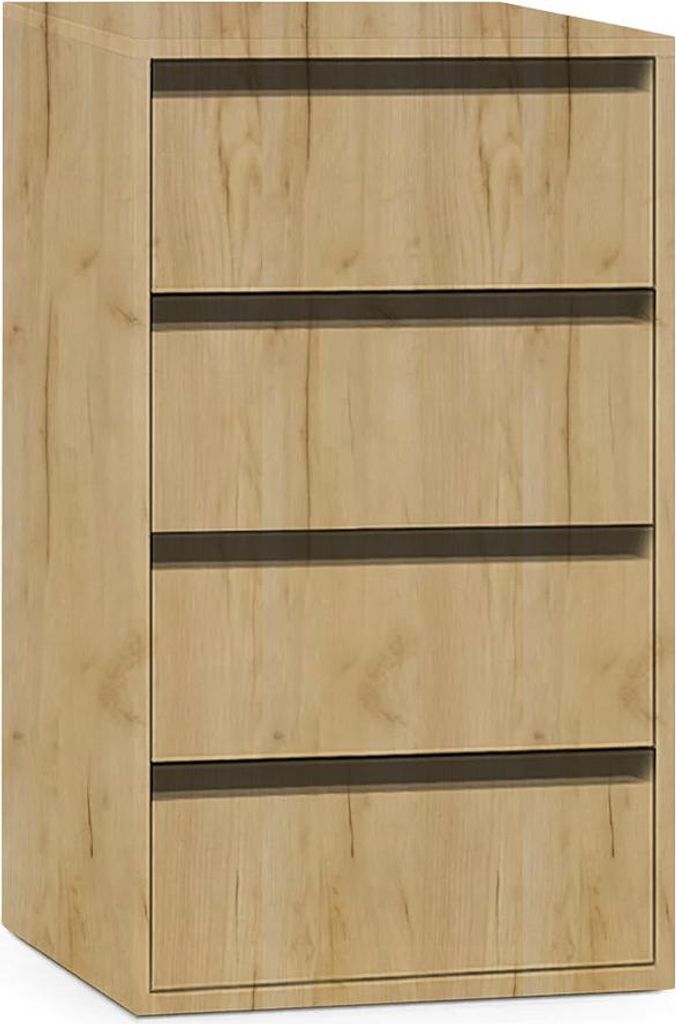 Komplet czterech szuflad do szafy 200 i 230 cm UNIV - złoty Zdjęcie produktu 