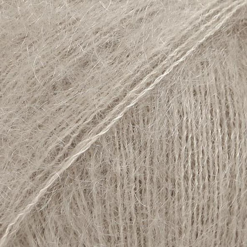DROPS Kid-Silk 12 Beige Garn – 75% Kid Mohair 25% Silk | 25g 210m Lace Strickgarn