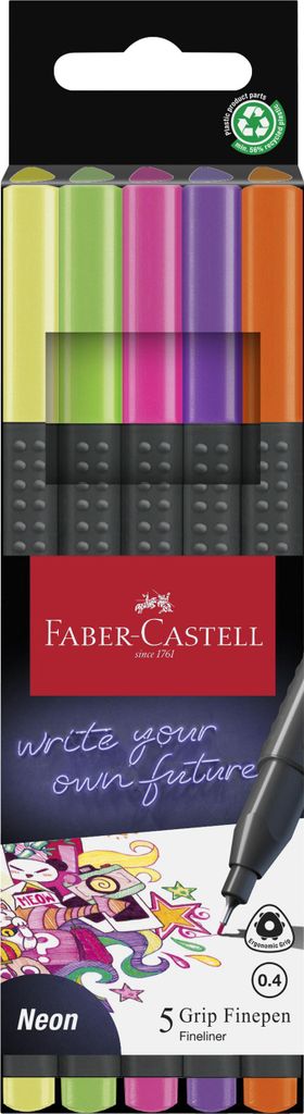 Faber-Castell 151603, Hellgrün, Orange, Pink, Violett, Produktbild 
