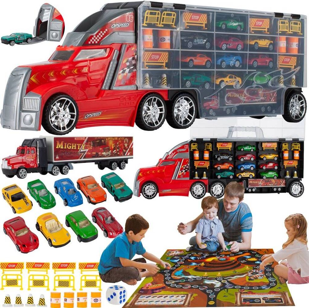 Malplay Spielzeug Autos Set Mit 10 Metallautos Und Großer Produktbild 