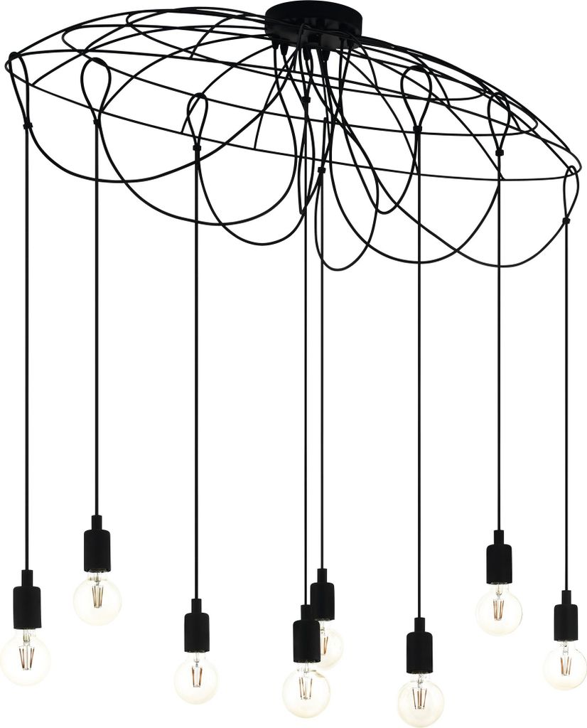 EGLO Pendelleuchte Hogsmill, 8 flammige Hängelampe Vintage, Produktbild 