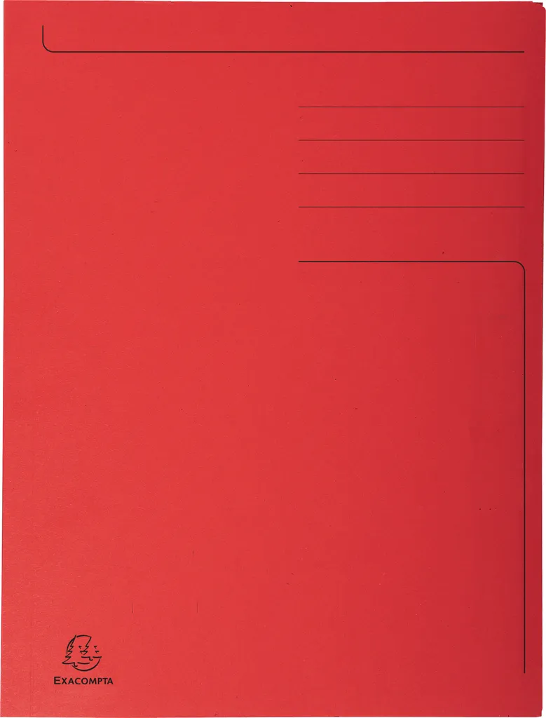 Protéger vos documents : Chemise 3 rabats Exacompta Forever Rouge x50