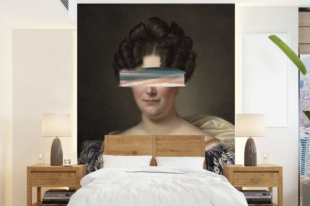 MuchoWow Fototapete für Wohnzimmer oder Schlafzimmer Wandtapete Vinyl Motivtapete Johanna Henriëtte Engelen - Dubois Drahonet - Pastell - 175x2...