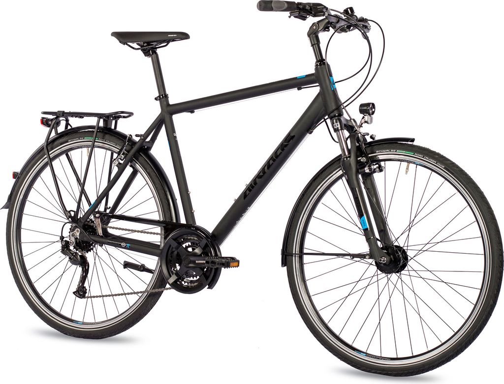 Airtracks Herren 28 Zoll Trekking Fahrrad TR.2825 Trekkingrad 24 x Gang Shimano Alivio RD-M3100 SGS Shadow(60cm (Körpergröße 185-195cm))
