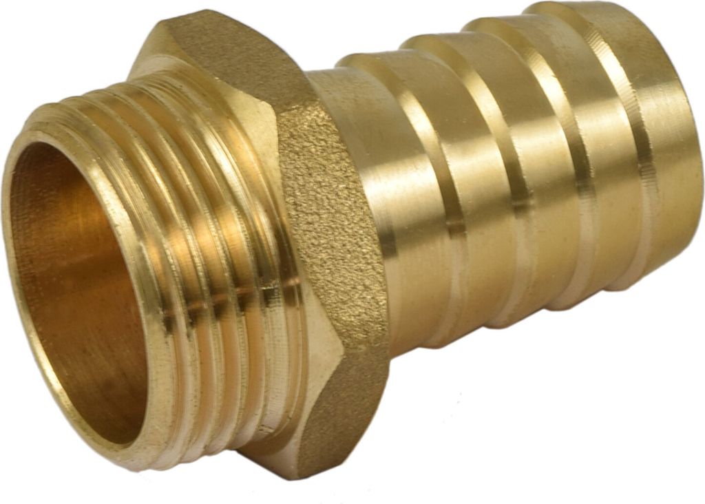 Agora-Tec Messing Schlauchtülle 1 Zoll (33,3mm) AG