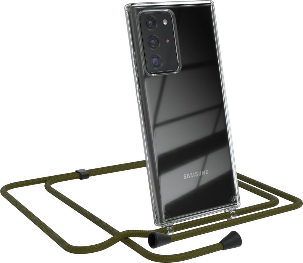 EAZY CASE Handykette kompatibel mit Samsung Galaxy Note 20 Ultra / Note 20 Ultra 5G, Handyhülle mit Umhängeband, Handykordel, Schutzhülle Clear,...