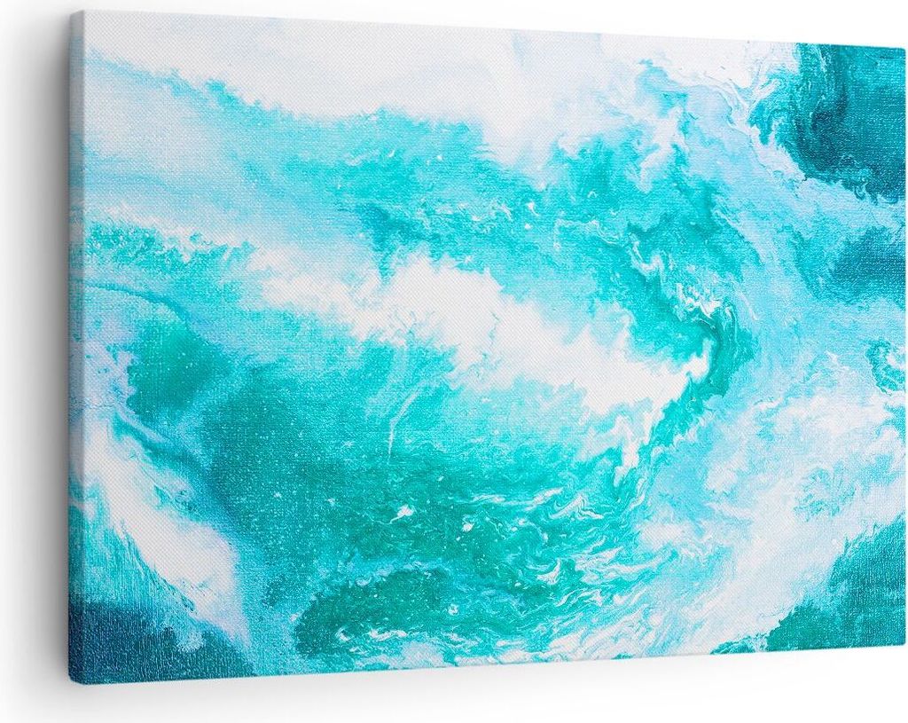 Bild auf Leinwand - Leinwandbild - Abstraktion modern - 70x50cm - Wand Bild - Wanddeko - Wandbilder - Leinwanddruck - Bilder - Kunstdruck - Wanddek...