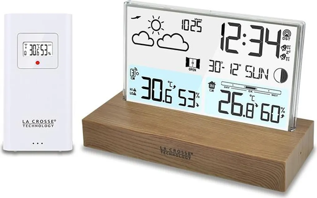 Station météorologique sans fil aspect bois WS6207MAC La Crosse Tech Pro