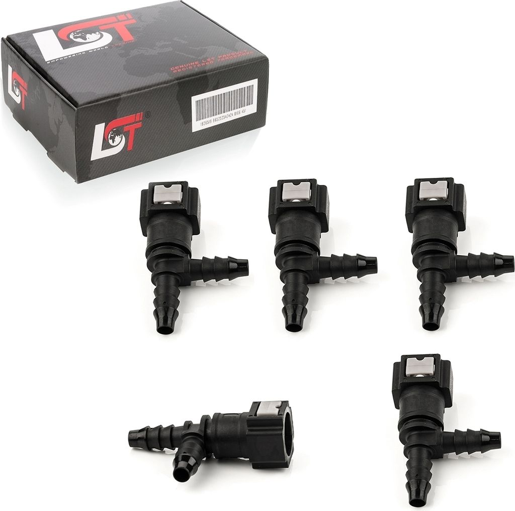 5x Schnellverschluss Kraftstoffleitung T-Stück 7,89x6mm für CITROEN PEUGEOT