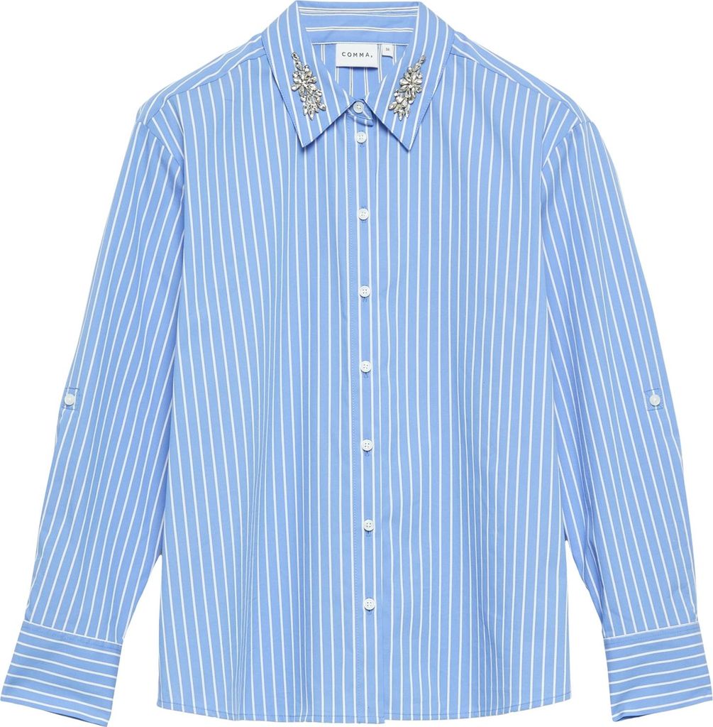 Comma Bluse BLUE 40