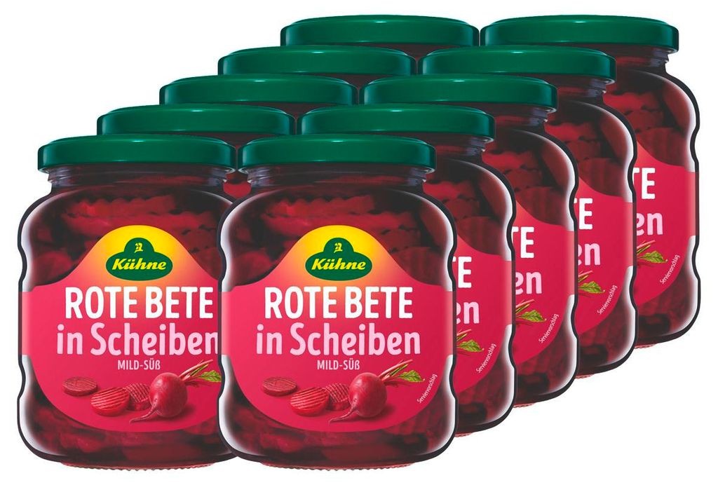Betteraves rouges Kühne coupées en tranches et conservées Image du produit 