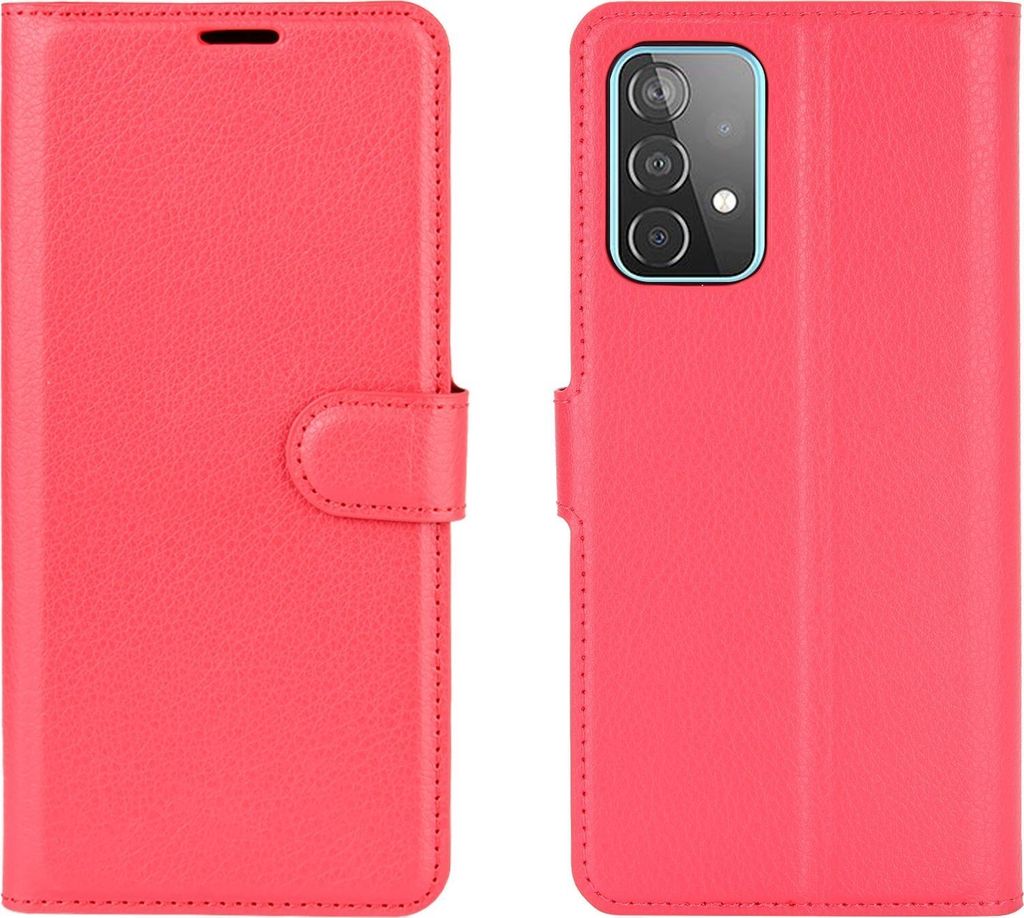 Mobigear Classic Samsung Galaxy A52s 5G Hülle Klapphülle Geldbörse - Rot
