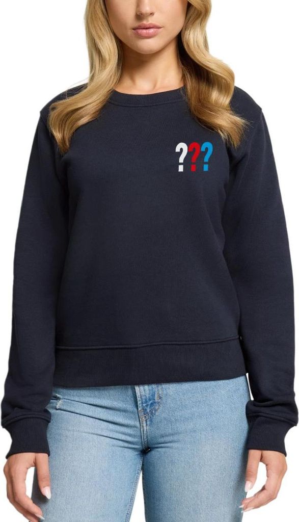Spreadshirt Die Drei Fragezeichen Kleines Logo Damen Premium Pullover, XS, Navy