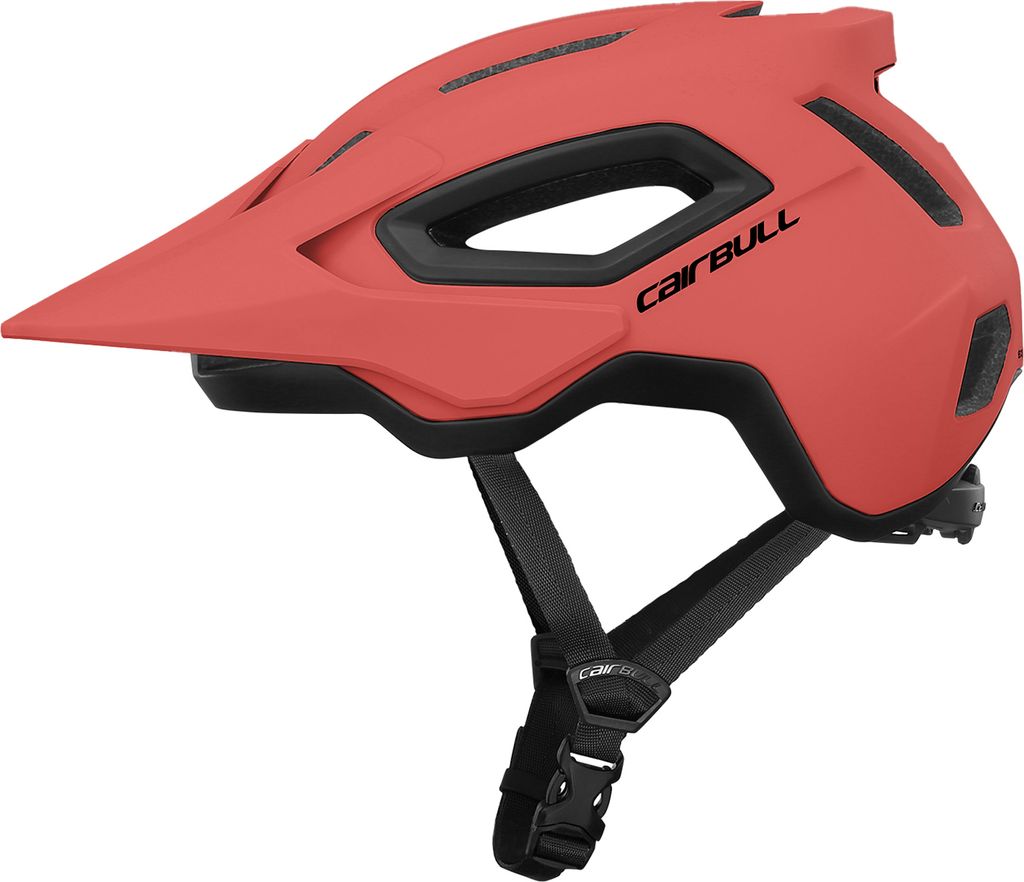 Mountain Bike Helmet Half Helmet for Cycling Road Trail with Visor Compatible MX Goggles Cool Fiber Padding Orange M(54-58cm)