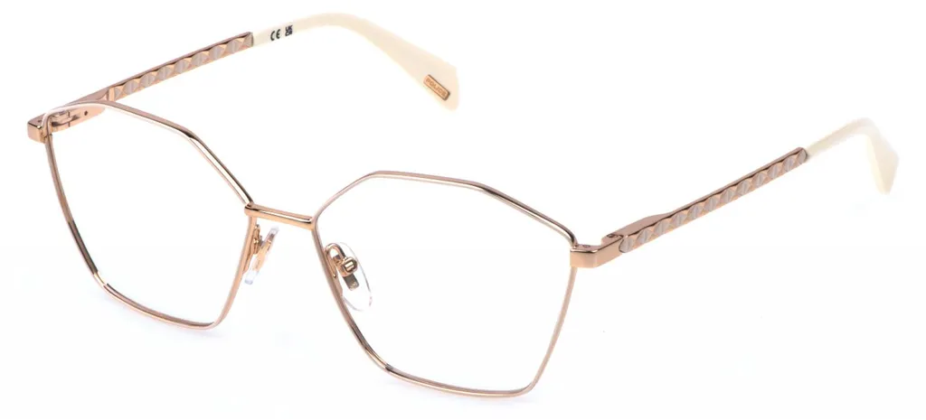 Monture de Lunettes de Vue Rose Gold VPLN56 - Design Féminin Chic
