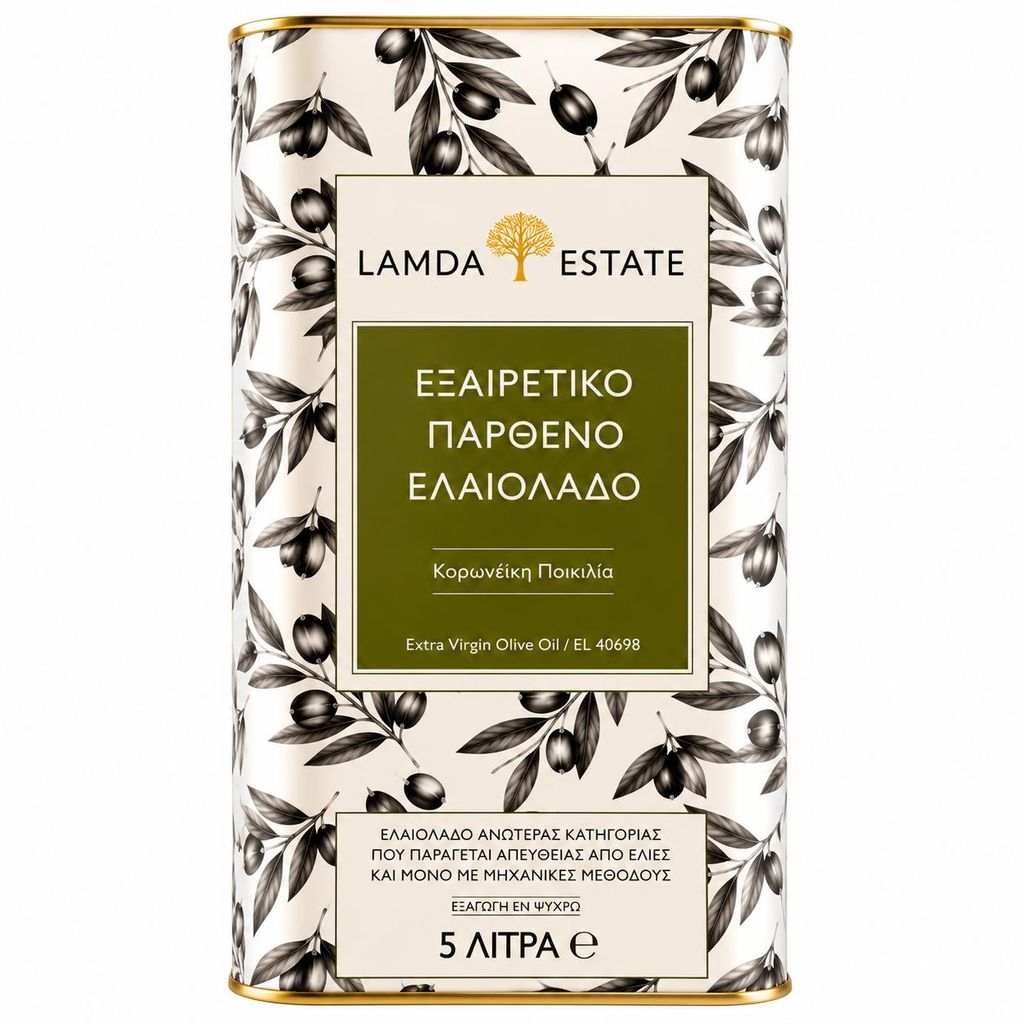 Lamda Estate | Grecka oliwa z oliwek 5 litrów, tłoczona na Zdjęcie produktu 