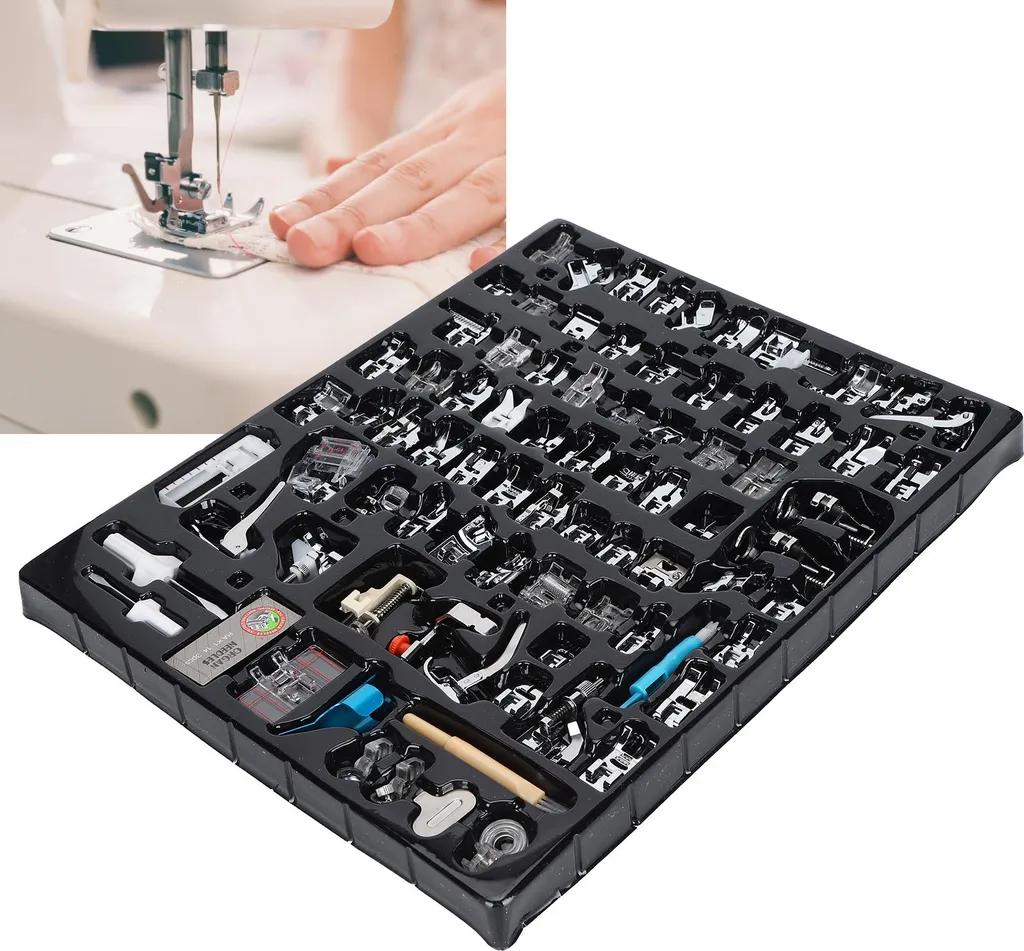 82pcs Pied de biche machine à coudre domestique multifonctionnel - 4