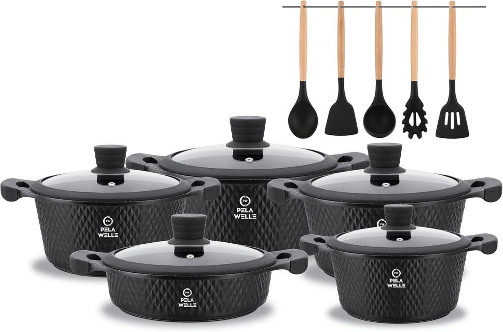 Pela Welle® Topfset Induktion [15-teilig Keramik] inkl. Produktbild 