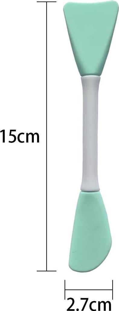 Silikon-Gesichtsapplikator für Gesichtsmasken, Schlammcreme, Tonmasken, DIY-Modelliermaskenpinsel, DIY-Schlammmischspatel, doppelseitiger Handlöf...