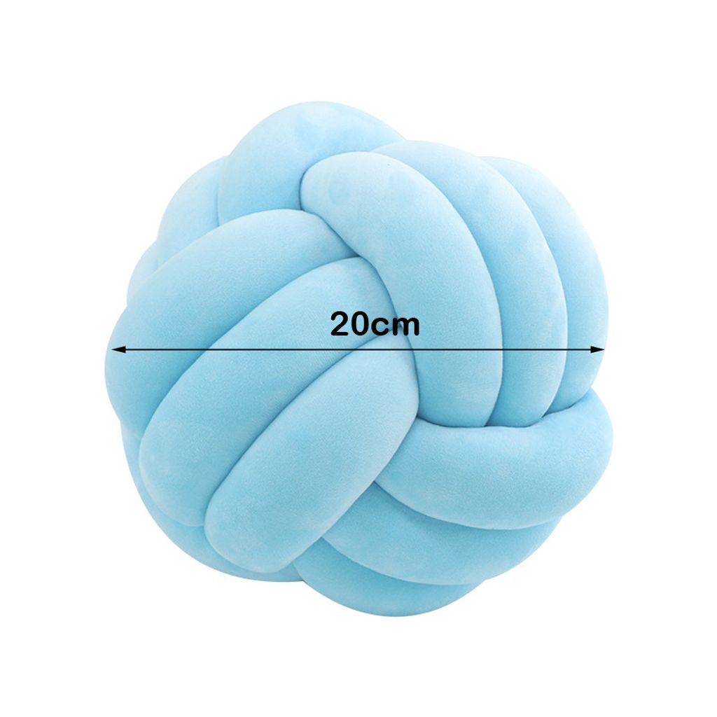CANDeal 20cm Knotenkissen, Geknotetes Kissen für Sofa, Bett, Dekorat, Zierkissen Knoten, Knoten-Ball-Kissen