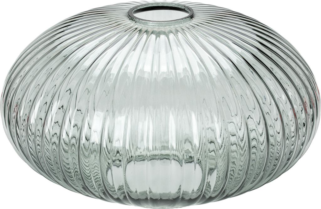Buntes Lampenglas Ersatzglas für Tischlampe Tischleuchte Deckenleuchte Ø25cm H15cm Rauch Grau