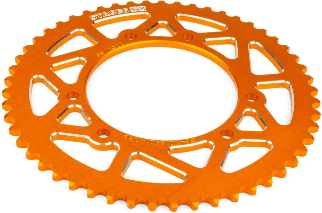 Pignon Stage6 Orange 53 Dents pour Rieju MRT : Performance et Style