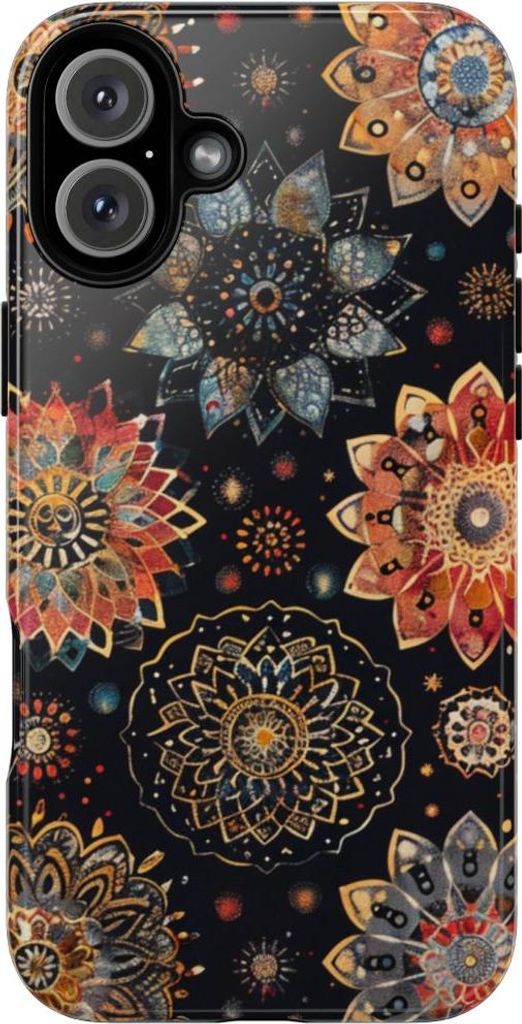 Buntes Mandala-Muster – Hülle Kompatibel mit iPhone 16 Plus