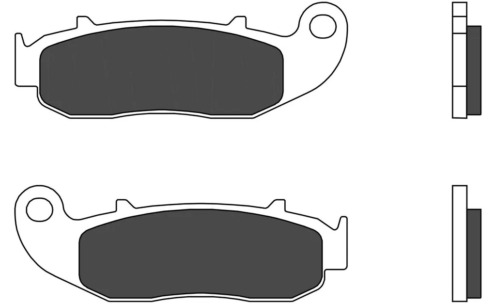 Jeu de plaquettes de frein moto carbone céramique Brembo Street 07GR79