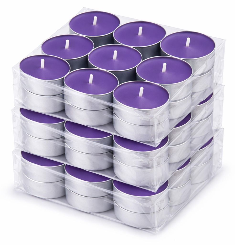 Duft-Teelichter 54er Pack – Duft Lavendel, ca. 4 Stunden Produktbild 