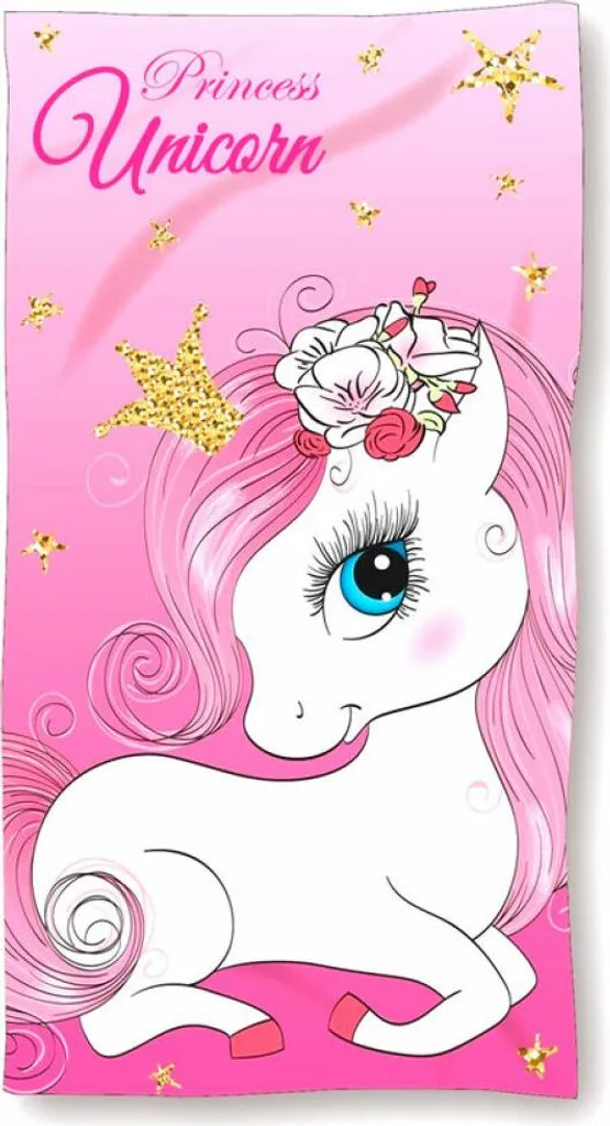 Asciugamano Bambini Unicorno Nan Premium 70x140 - Ideale Regalo
