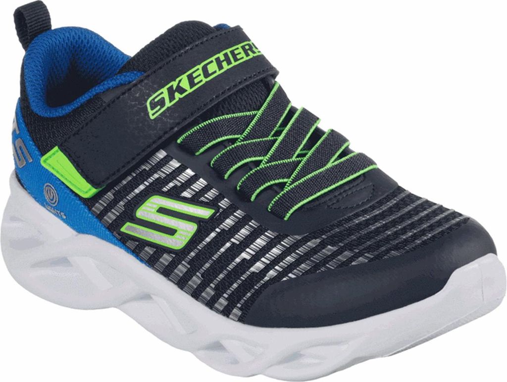 Skechers Twisty Brights Sneaker Slipper Kinder blau NEU 31