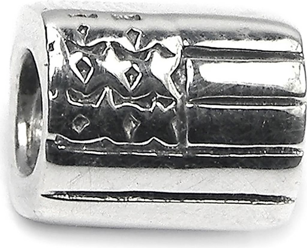 CarloBiagi Bead Charm Schmuck Element USA Flagge 925 Echt Silber BBS051