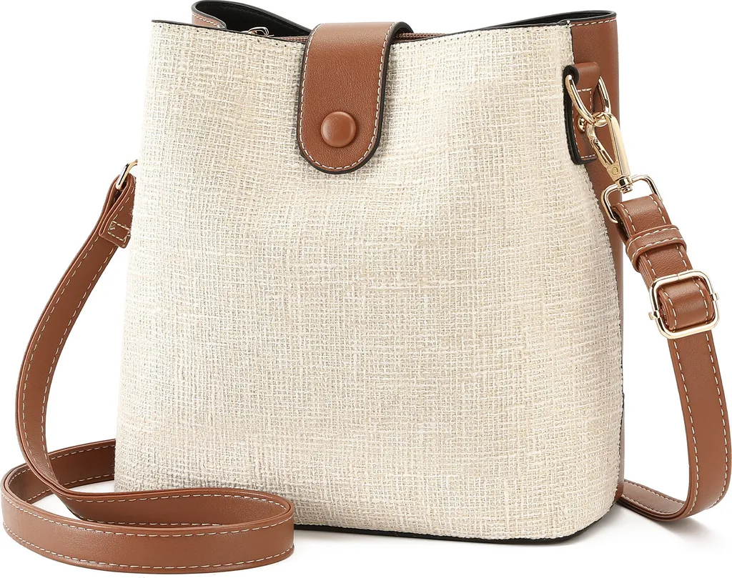 Sac à main tendance blanc INF, cuir polyuréthane souple et durable