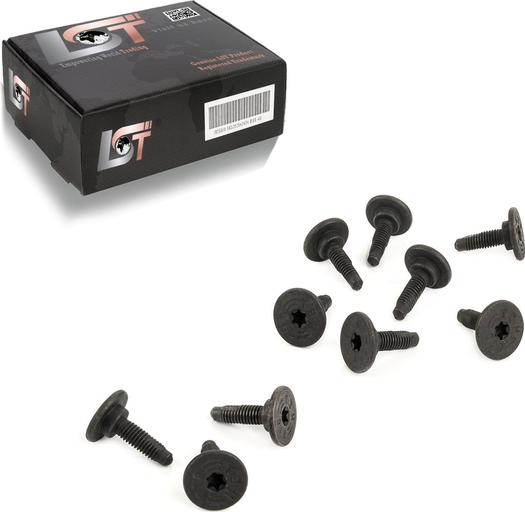 10x Für Maserati Quattroporte GranTurismo Radhausschale Torxschraube M6 x19mm