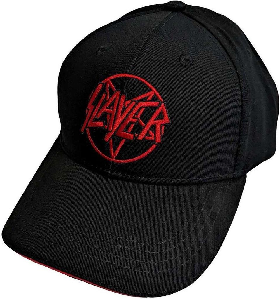 Slayer - Baseball-Mütze Logo RO10111 (Einheitsgröße) (Schwarz/Rot)