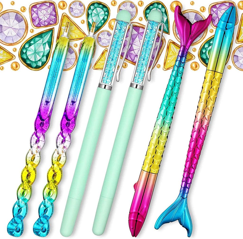 5D Diamond Painting Zubehör Set mit LED Stift, Meerjungfrau Produktbild 5