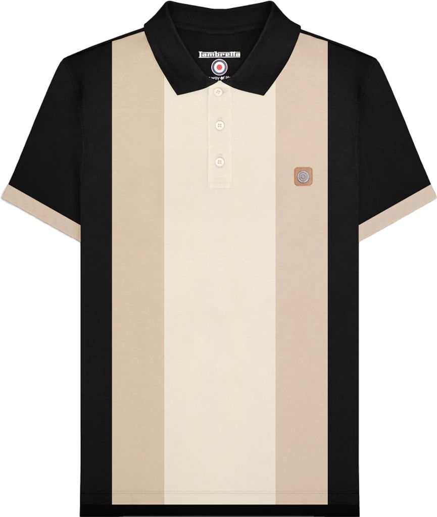 Lambretta - Poloshirt Verkleidet für Herren LB135 (XL) (Schwarz)