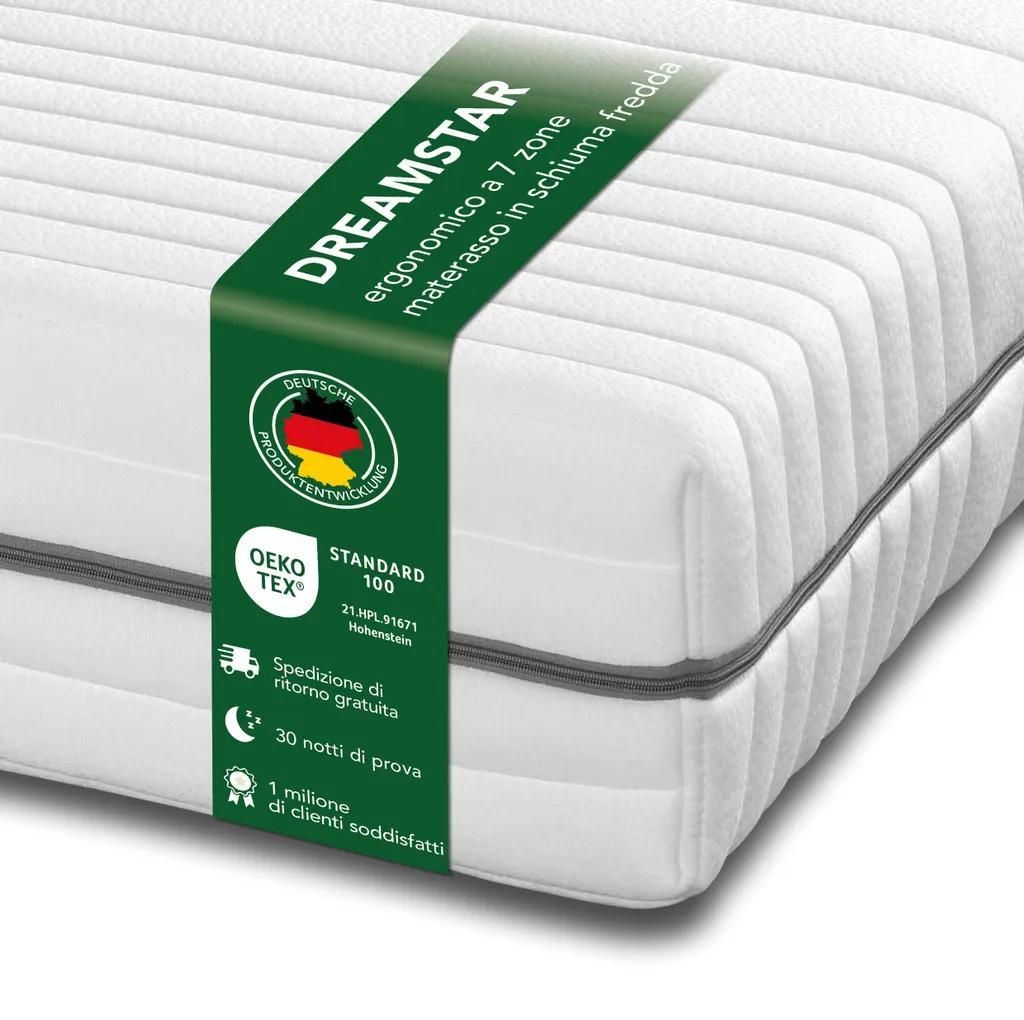 materasso a 7 zone in schiuma fredda | 100 x 200 cm | 18 cm Immagine del prodotto 