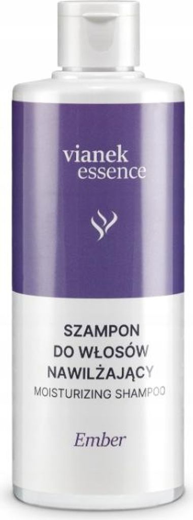 Vianek Essence Ember Feuchtigkeitsshampoo für trockenes & strapaziertes Haar, 300 ml, sanfte Reinigung & intensive Pflege, hergestellt in Polen