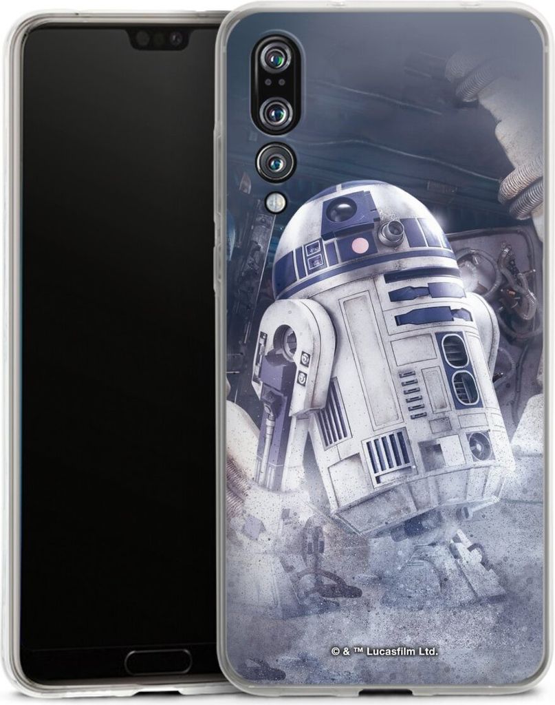 DeinDesign Handyhülle für Huawei P20 Pro Silikon Hülle Case Smartphone Schutzhülle Fanartikel Roboter Star Wars