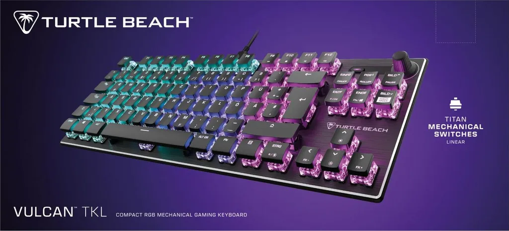 Clavier mécanique de jeu Vulcan TKL Turtle Beach avec switchs Red - 15