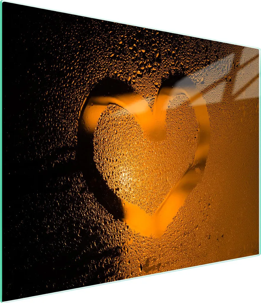 Tagliere Decorativo Vetro 52x30 Cuore - Accessorio Cucina Chic