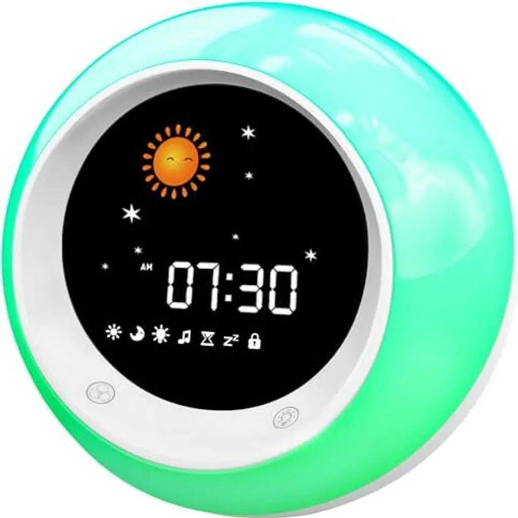 Sveglia Bambini Allenatore Sonno: Luce Notturna e Suoni Bianchi